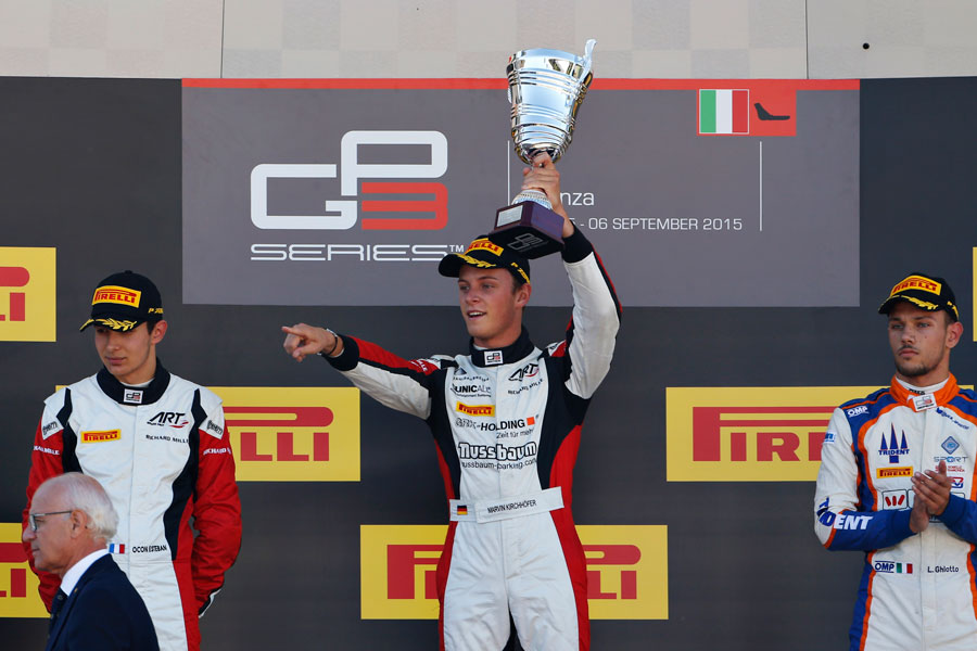 Marvin Kirchhöfer, Fahrer und Pilot der GP3 Series.